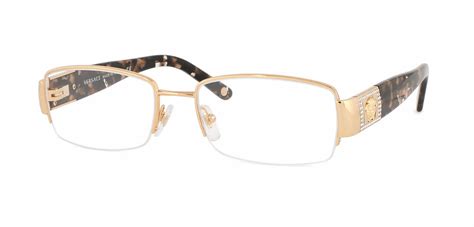 versace - ve1175b gold rectangle women eyeglasses - 53mm|versace ve1175b eyeglasses men.